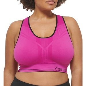 Calvin Klein Plus Size Reversible Medium Impact Sports Bra
